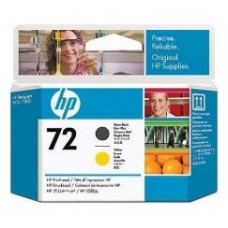 CABEZAL HP 72 NEGRO MATE Y AMARILLO