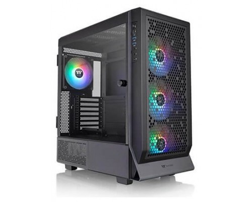 CAJA THERMALTAKE CERES 500 TG ATX 2XUSB 3.0 SIN FUENTE NEGRO