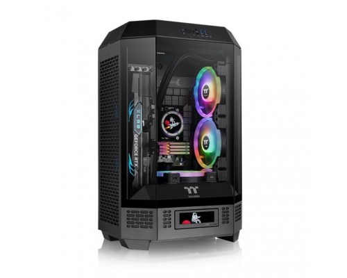 CAJA THERMALTAKE THE TOWER T300 BLACK ATX 2XUSB 3.0 SIN FUENTE NEGRO