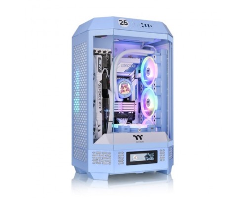 CAJA THERMALTAKE THE TOWER T300 HYDRANGEA BLUE ATX 2XUSB 3.0 SIN FUENTE AZUL