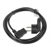 CABLE DE ALIMENTACION LANBERG SCHUKO CEE 7/7 A IEC320 C13 ACODADO 3M