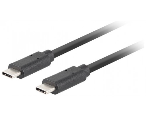 CABLE USB-C LANBERG 3.1 GEN 2 MACHO/MACHO 10GB/S PD100W 0.5M NEGRO