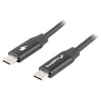 CABLE LANBERG USB C MACHO/MACHO 1M QUICK CHARGE 4.0 NEGRO