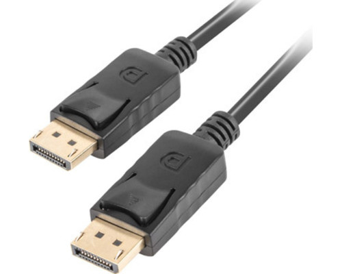 CABLE LANBERG DISPLAYPORT 4K V1.2 MACHO/MACHO 0.5M NEGRO-DI2 CABLE LANBERG DISPLAYPORT 4K V1.2 MACHO/MACHO 0.5M NEGRO