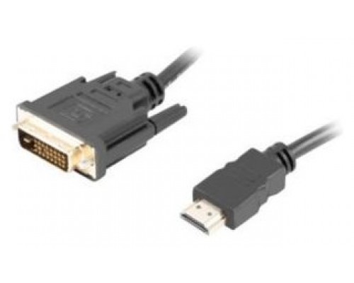 CABLE HDMI LANBERG MACHO/DVI-D 24+1 MACHO 4K DUAL LINK 3M NEGRO