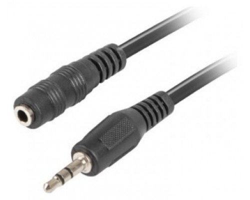 CABLE ESTEREO LANBERG JACK 3.5 MM MACHO/JACK 3.5MM HEMBRA 3M NEGRO