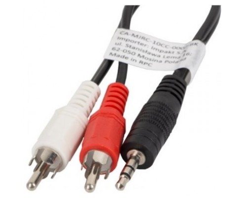 CABLE ESTEREO LANBERG JACK 3.5MM/2X RCA MACHO 1.5M