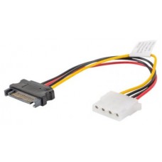 CABLE ALIMENTACION LANBERG MOLEX HEMBRA/SATA MACHO 15CM