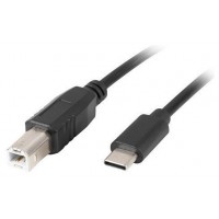 CABLE USB LANBERG USB-C M A USB-B M 2.0 FERRITA 3M NEGRO