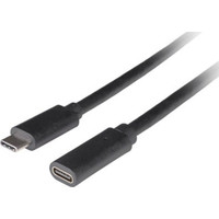 CABLE LANBERG USB-C 3.1 MACHO/HEMBRA 1.5M NEGRO