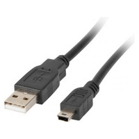 CABLE USB LANBERG 2.0 MACHO/MINI A USB-A MACHO 0.3M (CANON) NEGRO