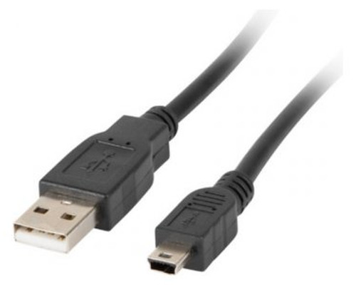 CABLE USB LANBERG 2.0 MACHO/MINI A USB-A MACHO 0.3M (CANON) NEGRO