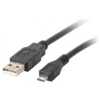 CABLE USB LANBERG 2.0 MACHO/MICRO USB MACHO 1M NEGRO