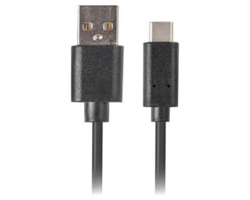 CABLE USB LANBERG 2.0 MACHO/USB C MACHO QUICK CHARGE 3.0 1M NEGRO