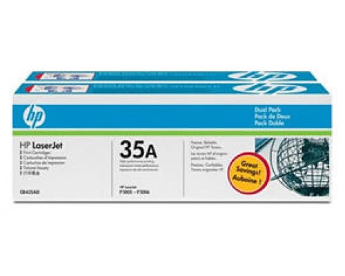 TONER HP 35A PACK AHORRO NEGRO X 2