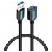 CABLE ALARGADOR USB 3.0 M/H 0.50 M NEGRO VENTION