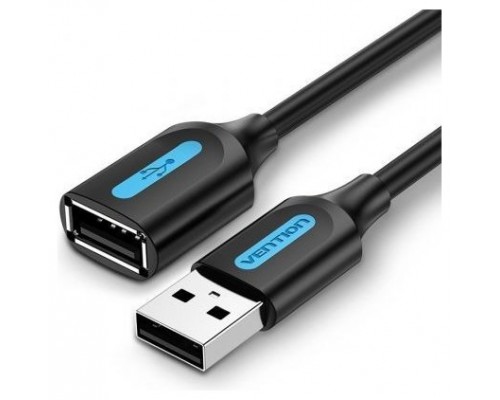 CABLE ALARGADOR USB 2.0 M/H 0.5 M NEGRO VENTION