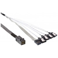 CABLE MINISAS HD SFF-8643 TO 4 SATA CON SIDEBAND 0.5M