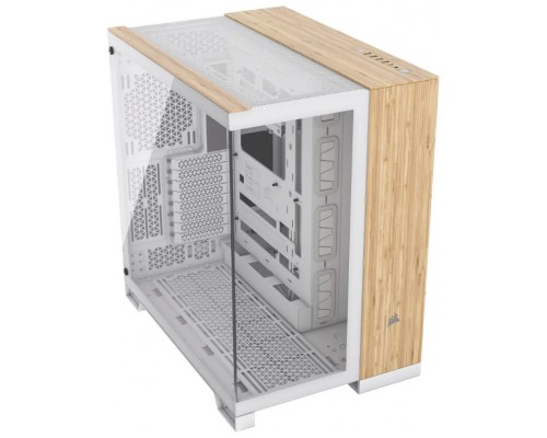 CAJA SEMITORRE ATX 6500X TG WHITE/BAMBOO WOOD CORSAIR