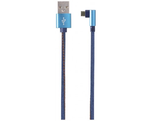 CABLE USB 2.0 A/M-MICRO USB B/M ACODADO 1.8M AZUL JEANS CABLEXPERT