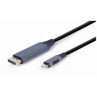 CABLE ADAPTADOR GEMBIRD USB TIPO C A DISPLAYPORT MACHO, GRIS ESPACIAL, 1,8 M