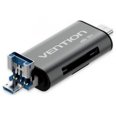 LECTOR TARJETAS EXTERNO USB 3.0 GRIS VENTION