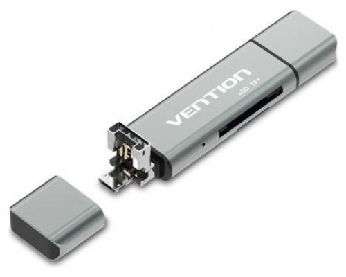 LECTOR TARJETAS EXTERNO USB 2.0 GRIS VENTION