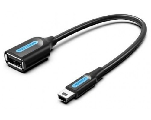 CABLE USB 2.0 MINI USB/M A USB-A/H 0.15 M NEGRO VENTION