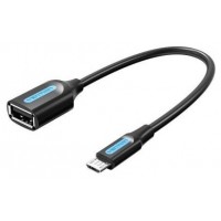 CABLE USB 2.0 MICRO USB/M A USB-A/H 0.15 M NEGRO VENTION