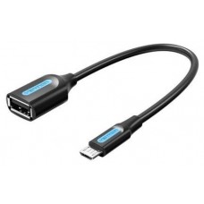 CABLE USB 2.0 MICRO USB/M A USB-A/H 0.15 M NEGRO VENTION