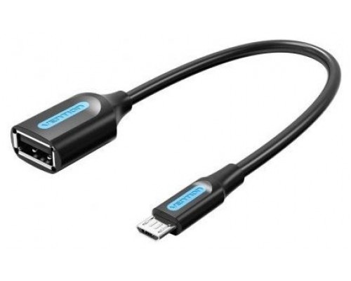 CABLE USB 2.0 MICRO USB/M A USB-A/H 0.15 M NEGRO VENTION