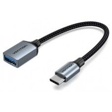 CONVERSOR USB-C/M A 2x USB/H 0.15 M GRIS VENTION