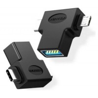 ADAPTADOR 3.0 USB-C/M A MICRO USB-A/M NEGRO VENTION