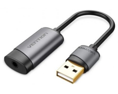 TARJETA SONIDO USB/M A JACK 3.5/H NEGRO VENTION