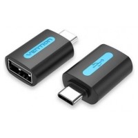 ADAPTADOR 2.0 USB-C/M A USB-A/H NEGRO VENTION