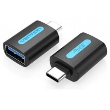 ADAPTADOR 3.0 USB-C/M A USB-A/H NEGRO VENTION