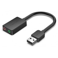 TARJETA SONIDO USB/M A JACK 3.5/H NEGRO VENTION