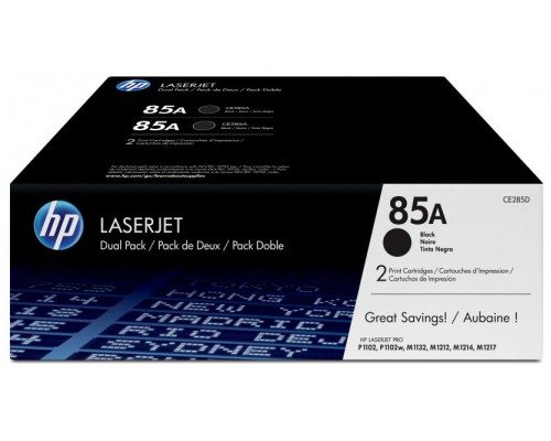 TONER HP 85A PACK AHORRO NEGRO X 2