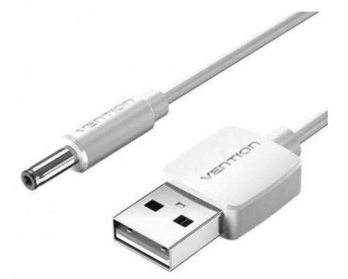 CABLE ALIMENTACION USB-A/M A DC 5.5 MM/M 0.50 M BLANCO VENTION