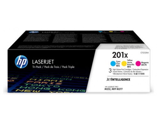 TONER HP 201X PACK AHORRO CIAN MAGENTA AMARILLO