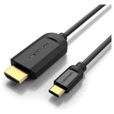 CONVERSOR 1.4 USB-C/M A HDMI/M 4K 1.5 M NEGRO VENTION