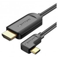 CONVERSOR 1.4 USB-C/M A HDMI/M 4K ACODADO 1.5 M NEGRO VENTION