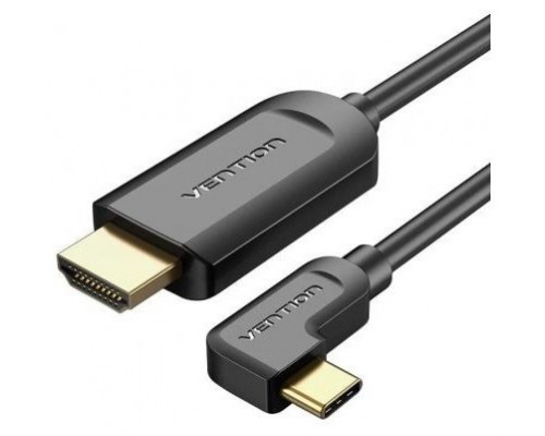 CONVERSOR 1.4 USB-C/M A HDMI/M 4K ACODADO 1.5 M NEGRO VENTION