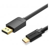 CONVERSOR USB-C/M A DISPLAYPORT/M 1.5 M NEGRO VENTION