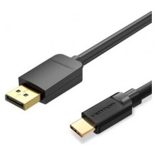 CONVERSOR USB-C/M A DISPLAYPORT/M 1.5 M NEGRO VENTION