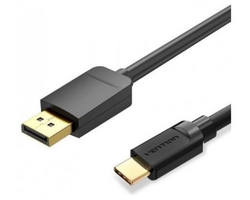 CONVERSOR USB-C/M A DISPLAYPORT/M 1.5 M NEGRO VENTION