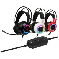 AURICULARES GAMING ABKONCORE CH60 BLACK REAL 7.1 RGB LED