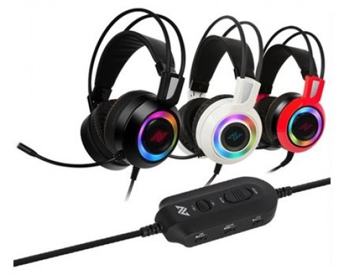 AURICULARES GAMING ABKONCORE CH60 BLACK REAL 7.1 RGB LED