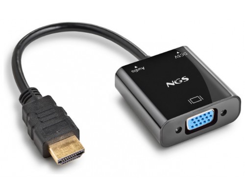 NGS ADAPTADOR HDMI A SVGA + AUDIO FULL HD + CABLE