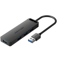 HUB 4 PUERTOS USB 3.0 4xUSB 1xUSB-C PD NEGRO VENTION
